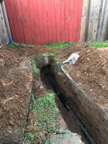 5. Sewer Line Replacement with a lot of Digging